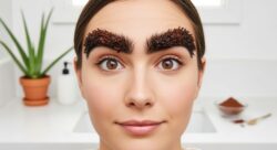 Make Your Own Natural Eyebrow Gel Using Aloe Vera Gel and Cocoa Powder